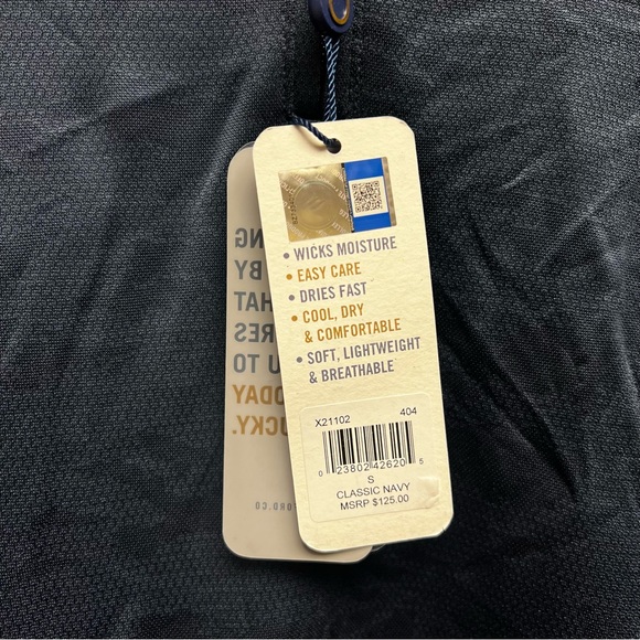 Oxford Drexel - Quarter Zip Pullover - Classic Navy - Size S - New - Picture 3 of 4